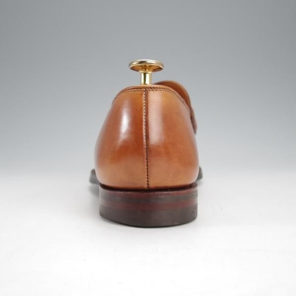 極上★クロケット&ジョーンズ 6E【定価￥96,800-★SELBY/セルビー】バタフライローファー/375ラスト/カーフ/茶/Crockett&Jones★j055