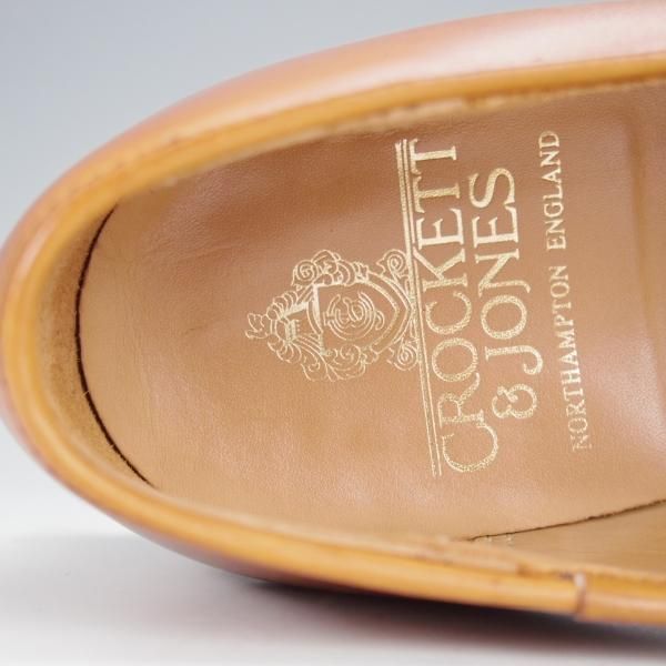 極上★クロケット&ジョーンズ 6E【定価￥96,800-★SELBY/セルビー】バタフライローファー/375ラスト/カーフ/茶/Crockett&Jones★j055