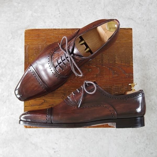 極上★(スペイン製)マグナーニ SIZE 39【★オックスフォードシューズ/17579】カーフ/濃茶/メンズ/MAGNANNI★j058