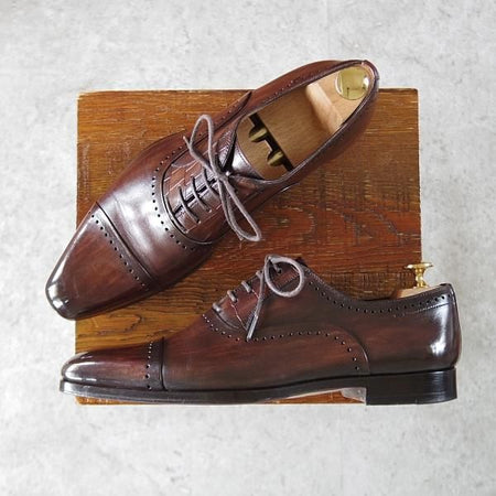 極上★(スペイン製)マグナーニ SIZE 39【★オックスフォードシューズ/17579】カーフ/濃茶/メンズ/MAGNANNI★j058