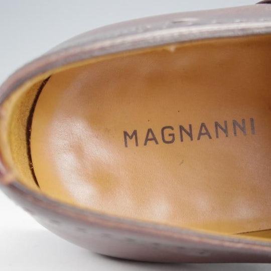 極上★(スペイン製)マグナーニ SIZE 39【★オックスフォードシューズ/17579】カーフ/濃茶/メンズ/MAGNANNI★j058