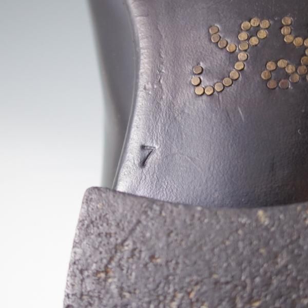 極上★(伊)シルヴァノ・ラッタンジ SIZE 7【貴重★ハンドソーンウェルテッド製法/クロコ×ポリッシュレザー】黒/Silvano Lattanzi★j059