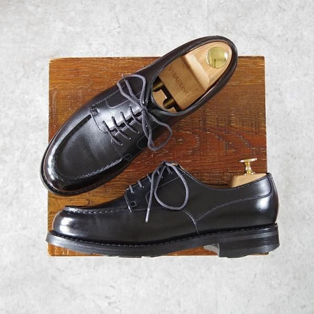 ★J.M.ウエストン 5.5C【定価￥154,000-★ゴルフ/GOLF】641/31ラスト/Uチップ/ボックスカーフ/黒/Weston/ウェストン★j061