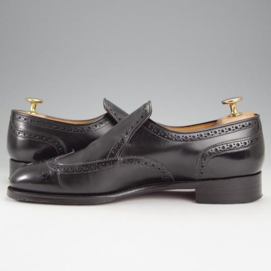 極上★Oriental/オリエンタル SIZE 6【定価￥57,200-★CAMPBELL/1216ラスト】センターエラスティック/ボックスカーフ/黒/メンズ★j063