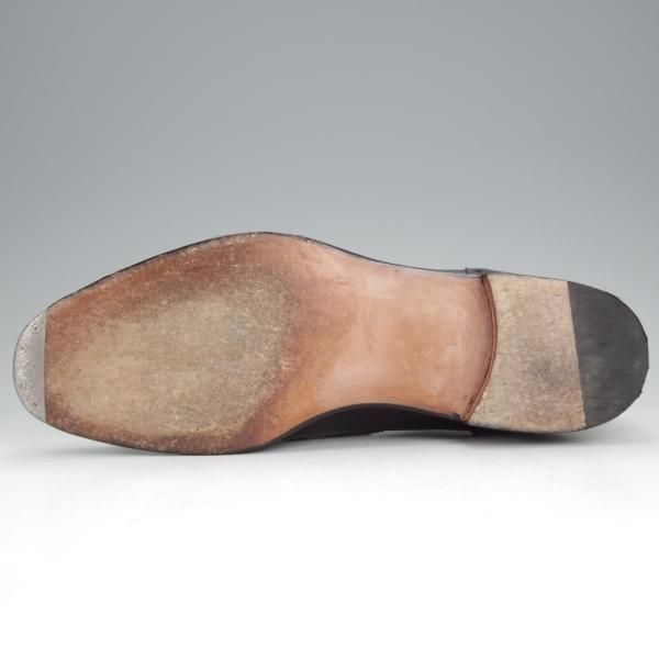 極上★Oriental/オリエンタル SIZE 6【定価￥57,200-★CAMPBELL/1216ラスト】センターエラスティック/ボックスカーフ/黒/メンズ★j063