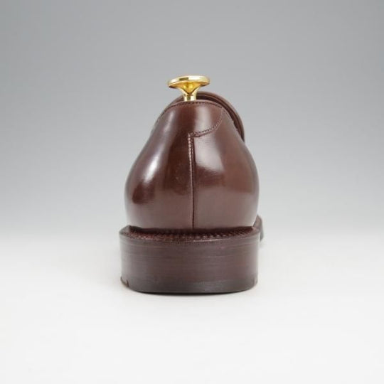 ★(伊)シルヴァノ・ラッタンジ SIZE 7【貴重★ハンドソーンウェルテッド製法/シャドウステッチ】スリッポン/濃茶/Silvano Lattanzi★j064