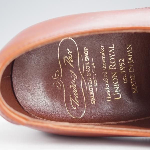 極上★トレーディングポスト SIZE 6【オーダー価格￥57,200-★撥水レザー仕様/ダイナイトソール】茶/ユニオンロイヤル製★j065