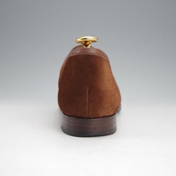 極上★(神戸)スピーゴラ SIZE 7【定価￥107,800-★クロコダイル×スエード/コインローファー】濃茶/メンズ/SPIGOLA★j066