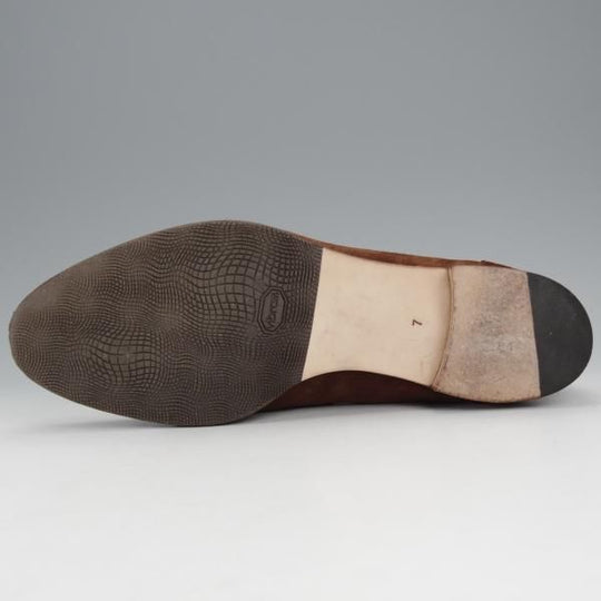 極上★(神戸)スピーゴラ SIZE 7【定価￥107,800-★クロコダイル×スエード/コインローファー】濃茶/メンズ/SPIGOLA★j066