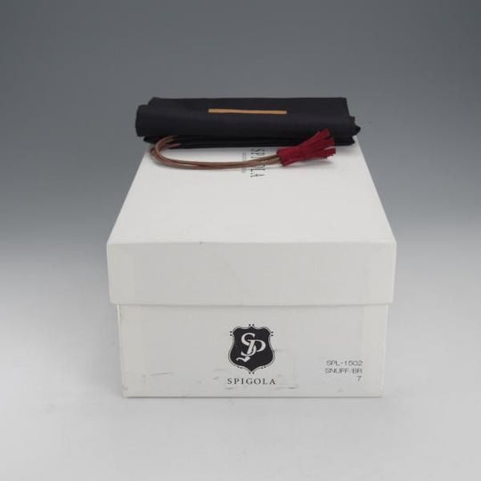 極上★(神戸)スピーゴラ SIZE 7【定価￥107,800-★クロコダイル×スエード/コインローファー】濃茶/メンズ/SPIGOLA★j066