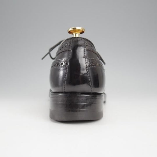 極美品★オールデン 7.5D【現行定価17万円程度★コードバン仕様/ミリタリーラスト/58701】ロングウイング/黒/メンズ/ALDEN★j070