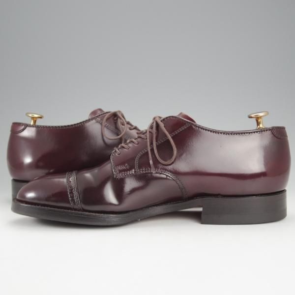 極美品★オールデン 7.5D【定価￥169,400-★コードバン仕様/モディファイドラスト/56201】パンチドキャップトゥ/#8/赤茶/ALDEN★j071