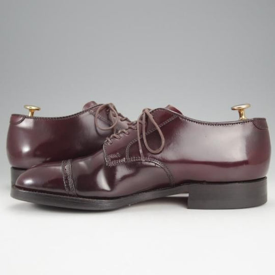 極美品★オールデン 7.5D【定価￥169,400-★コードバン仕様/モディファイドラスト/56201】パンチドキャップトゥ/#8/赤茶/ALDEN★j071