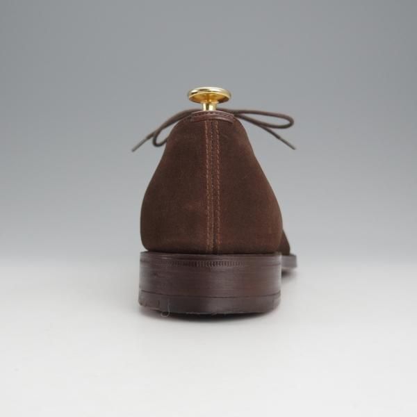 極美品★チャーチ 75F/UK7.5【貴重★100ラスト/コンサル同仕様】Aberdeen/ストレートチップ/スエード/濃茶/メンズ/Church's★j073