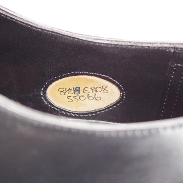極上★エドワードグリーン 8.5E【現行定価￥189,200-★BERKELEY/808ラスト】バークレー/パンチドキャップトゥ/黒/EDWARD GREEN★j074