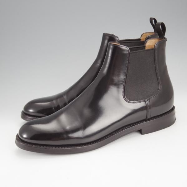極美品★チャーチ(レディース) SIZE 36.5【定価￥160,600-★MONMOUTH/サイドゴアブーツ】黒/ポリッシュドバインダーカーフ/Church's★j075