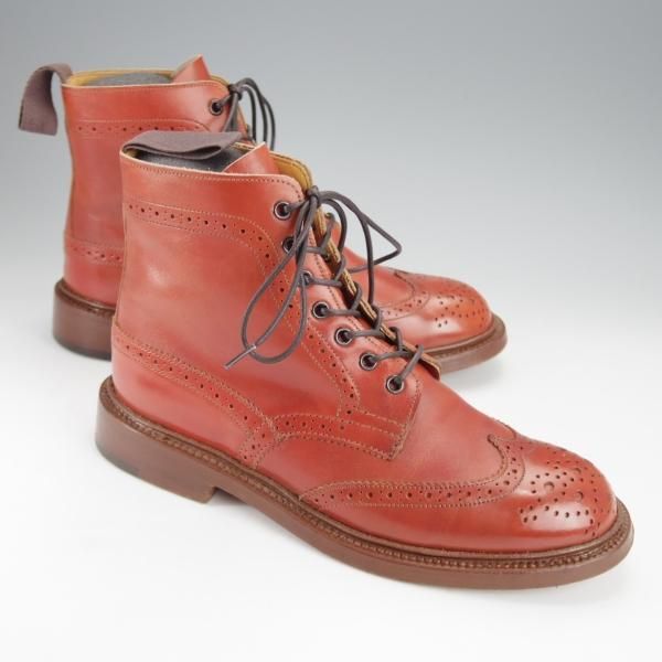 極上★トリッカーズ(レディース) SIZE 5【モデル定価￥99,000-★MALTON/モールトン】カントリーブーツ/モカシンブラウン/Tricker's★j076