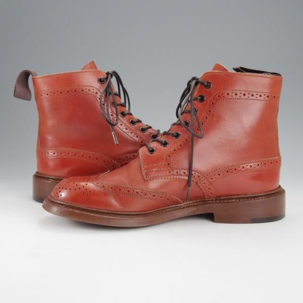 極上★トリッカーズ(レディース) SIZE 5【モデル定価￥99,000-★MALTON/モールトン】カントリーブーツ/モカシンブラウン/Tricker's★j076