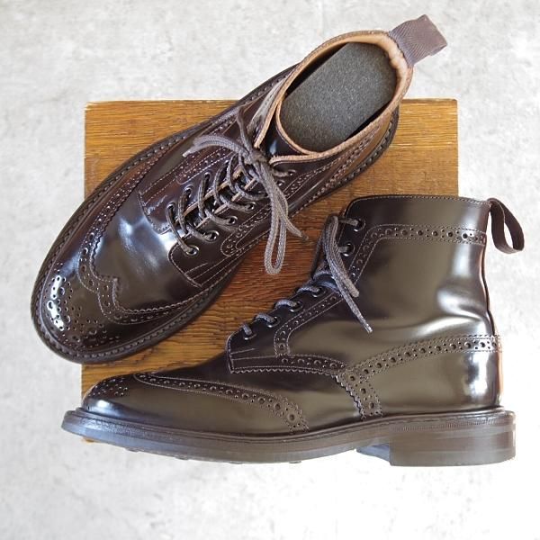 ★トリッカーズ SIZE 7(左)/7.5(右)【定価￥104,500-★ダイナイトソール仕様/STOW】ストウ/5634/カントリーブーツ/濃茶/Tricker's★j077