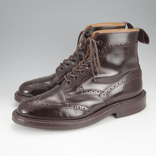 ★トリッカーズ SIZE 7(左)/7.5(右)【定価￥104,500-★ダイナイトソール仕様/STOW】ストウ/5634/カントリーブーツ/濃茶/Tricker's★j077