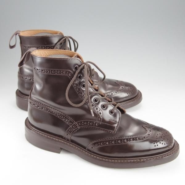 ★トリッカーズ SIZE 7(左)/7.5(右)【定価￥104,500-★ダイナイトソール仕様/STOW】ストウ/5634/カントリーブーツ/濃茶/Tricker's★j077