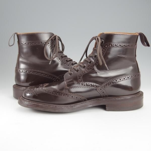 ★トリッカーズ SIZE 7(左)/7.5(右)【定価￥104,500-★ダイナイトソール仕様/STOW】ストウ/5634/カントリーブーツ/濃茶/Tricker's★j077