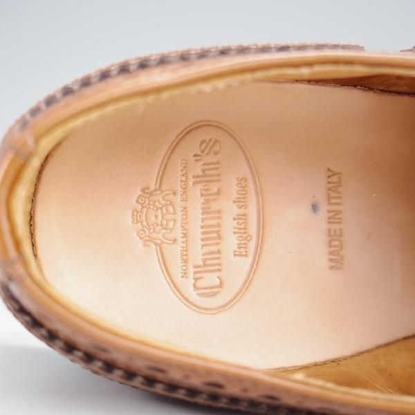 極美品★チャーチ(レディース) SIZE 35.5【定価￥176,000-★バーウッド/BURWOOD WG】ポリッシュドバインダーカーフ/茶/Church's★j078