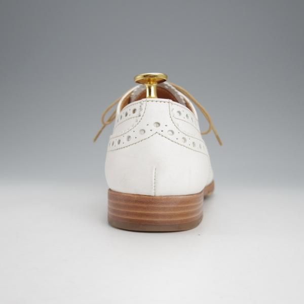 極上★チャーチ(レディース) SIZE 38.5【★BURWOOD 3W/バーウッド】フルブローグ/カーフ/白/Church's★j079