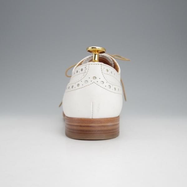 極上★チャーチ(レディース) SIZE 38.5【★BURWOOD 3W/バーウッド】フルブローグ/カーフ/白/Church's★j079