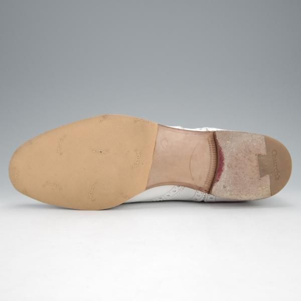 極上★チャーチ(レディース) SIZE 38.5【★BURWOOD 3W/バーウッド】フルブローグ/カーフ/白/Church's★j079