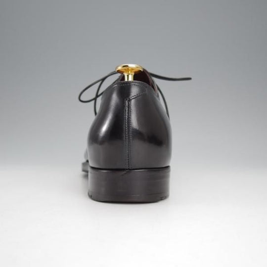 極上★(伊)シルヴァノ・ラッタンジ SIZE 7【貴重★クロコダイル×カーフ/Vフロント】プレーントゥ/黒/Silvano Lattanzi★j080