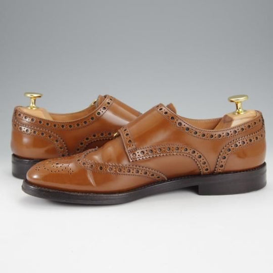 ★チャーチ(レディース) SIZE 37【定価￥165,000-★LANA R/ダブルモンク】ポリッシュドバインダーカーフ/茶/Church's★j083