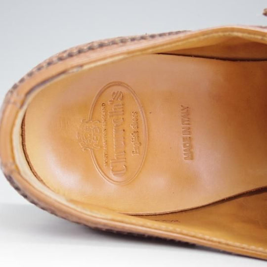 ★チャーチ(レディース) SIZE 37【定価￥165,000-★LANA R/ダブルモンク】ポリッシュドバインダーカーフ/茶/Church's★j083