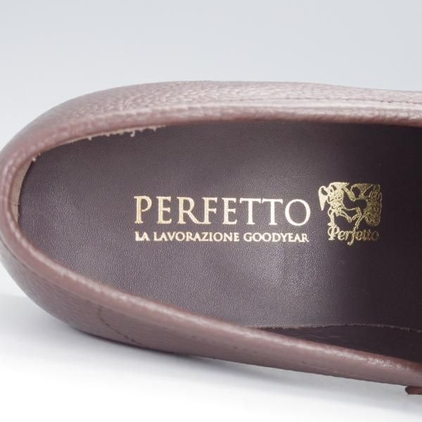 Perfetto/ペルフェット SIZE 7.5【コインローファー/濃茶】 | 高級中古 Perfetto/ペルフェット SIZE 7.5【コインローファー/濃茶】 | 高級中古