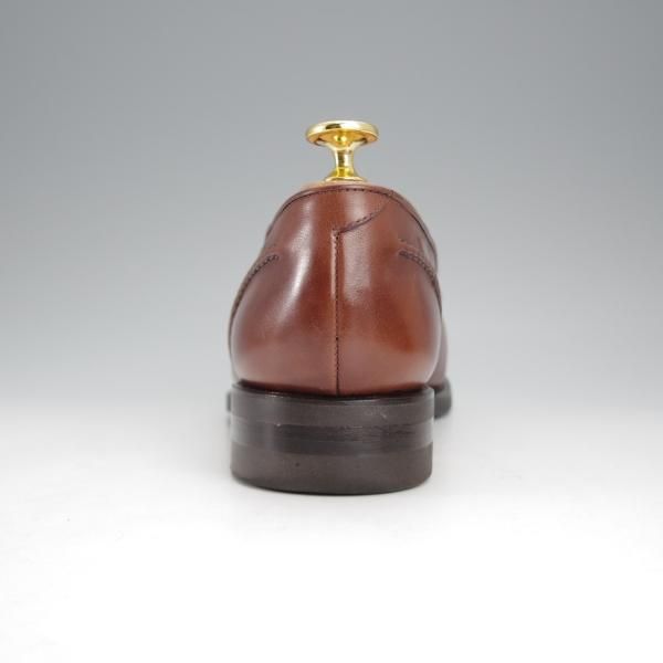 極美品★Perfetto/ペルフェット SIZE 6.5【グッドイヤーウェルテッド製法★タッセルローファー】カーフ/茶/メンズ★j086