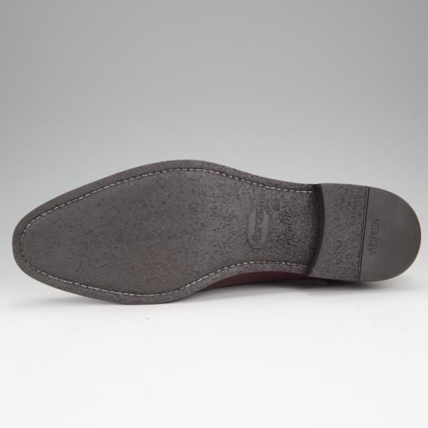 極美品★Perfetto/ペルフェット SIZE 6.5【グッドイヤーウェルテッド製法★タッセルローファー】カーフ/茶/メンズ★j086