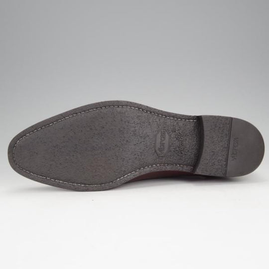 極美品★Perfetto/ペルフェット SIZE 6.5【グッドイヤーウェルテッド製法★タッセルローファー】カーフ/茶/メンズ★j086