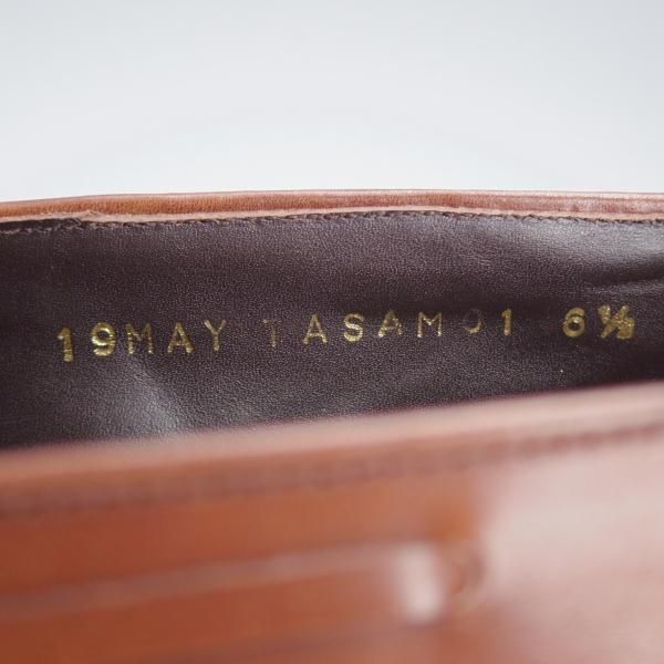 極美品★Perfetto/ペルフェット SIZE 6.5【グッドイヤーウェルテッド製法★タッセルローファー】カーフ/茶/メンズ★j086