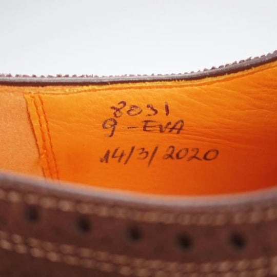 未使用★(独)ハインリッヒ・ディンケラッカー SIZE 9【貴重★コムデギャルソン別注/ジュンヤワタナベ】LONDONラスト/スエード/濃茶★j087