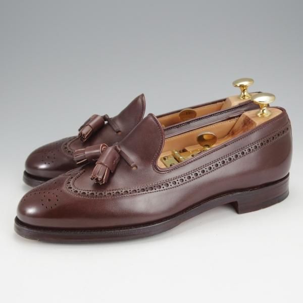 ★クロケット&ジョーンズ 5.5E【定価￥106,700-★キャベンディッシュ3同型/375ラスト】タッセルローファー/濃茶/Crockett&Jones★j092
