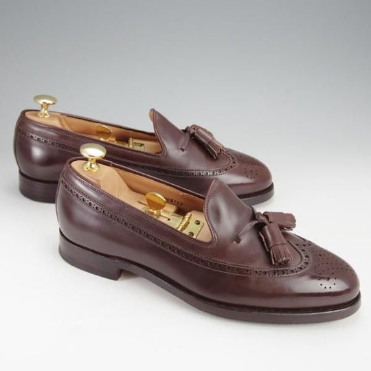 ★クロケット&ジョーンズ 5.5E【定価￥106,700-★キャベンディッシュ3同型/375ラスト】タッセルローファー/濃茶/Crockett&Jones★j092