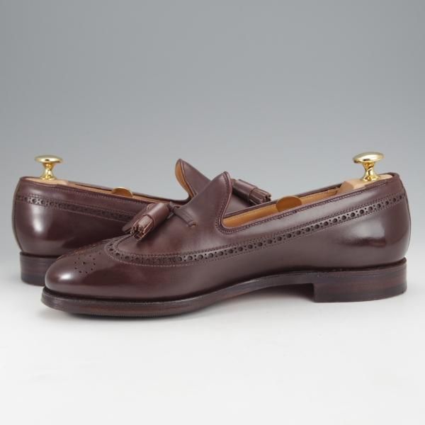 ★クロケット&ジョーンズ 5.5E【定価￥106,700-★キャベンディッシュ3同型/375ラスト】タッセルローファー/濃茶/Crockett&Jones★j092