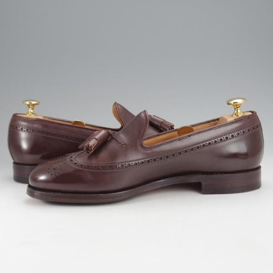 ★クロケット&ジョーンズ 5.5E【定価￥106,700-★キャベンディッシュ3同型/375ラスト】タッセルローファー/濃茶/Crockett&Jones★j092