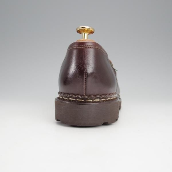 極美品★パラブーツ SIZE 5.5【定価￥79,200-★ランス/REIMS/カフェ】CAFE/コインローファー/リスレザー/濃茶/メンズ/Paraboot★j095
