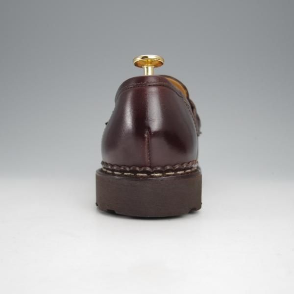 極美品★パラブーツ SIZE 5.5【定価￥79,200-★ランス/REIMS/カフェ】CAFE/コインローファー/リスレザー/濃茶/メンズ/Paraboot★j095