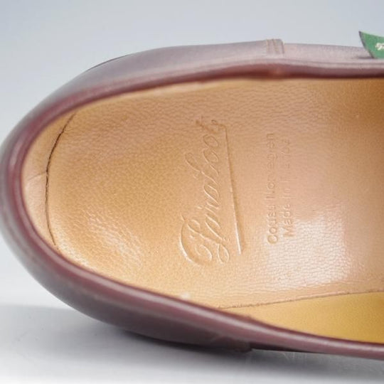 極美品★パラブーツ SIZE 5.5【定価￥79,200-★ランス/REIMS/カフェ】CAFE/コインローファー/リスレザー/濃茶/メンズ/Paraboot★j095