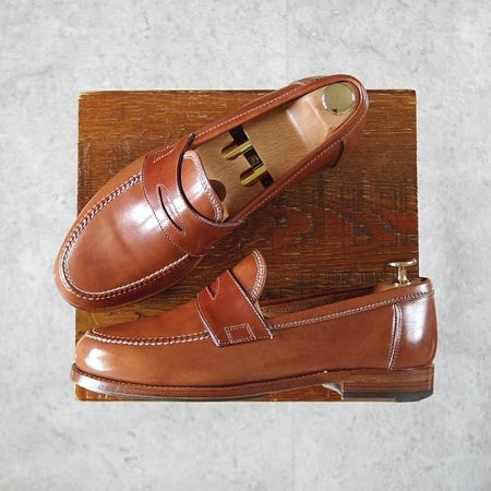 極上★(伊)F.LLIジャコメッティ SIZE 39【定価￥118,800-★コインローファー/FG254/LUIGINO】ホースレザー/Giacometti★j096