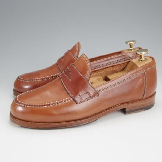 極上★(伊)F.LLIジャコメッティ SIZE 39【定価￥118,800-★コインローファー/FG254/LUIGINO】ホースレザー/Giacometti★j096