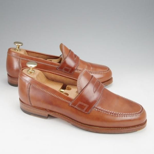 極上★(伊)F.LLIジャコメッティ SIZE 39【定価￥118,800-★コインローファー/FG254/LUIGINO】ホースレザー/Giacometti★j096