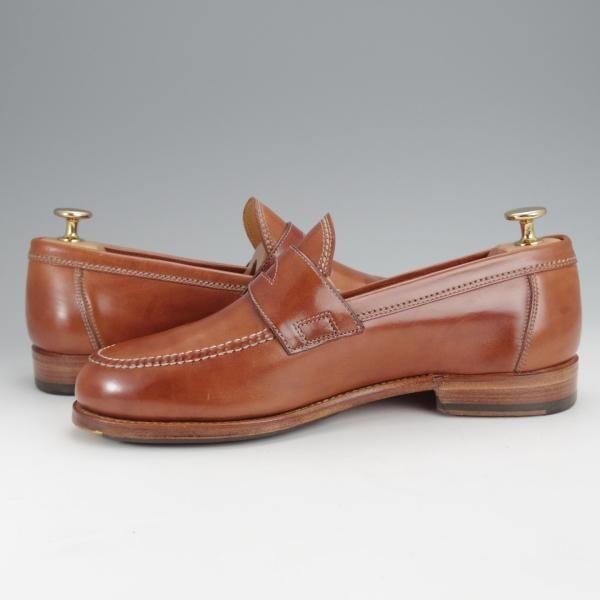 極上★(伊)F.LLIジャコメッティ SIZE 39【定価￥118,800-★コインローファー/FG254/LUIGINO】ホースレザー/Giacometti★j096